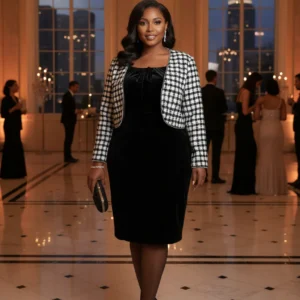 Luxe Evening Pleated Gown