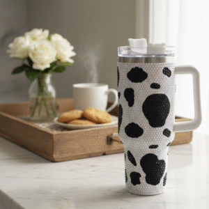 Black & White Royal Diamond Tumbler