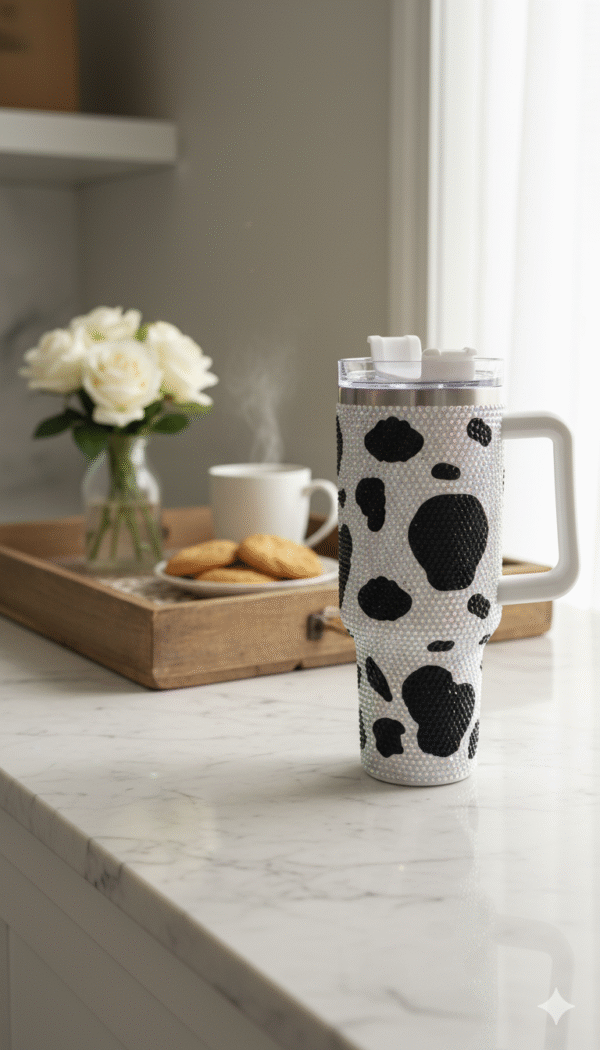 Black & White Royal Diamond Tumbler