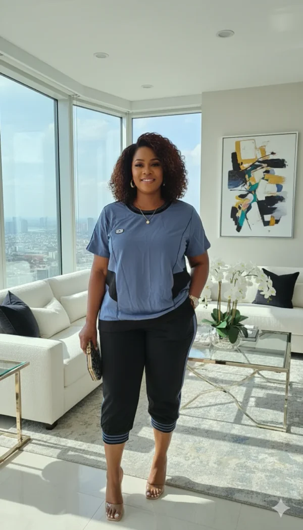 Chic Two-Piece Cropped Trouser Set