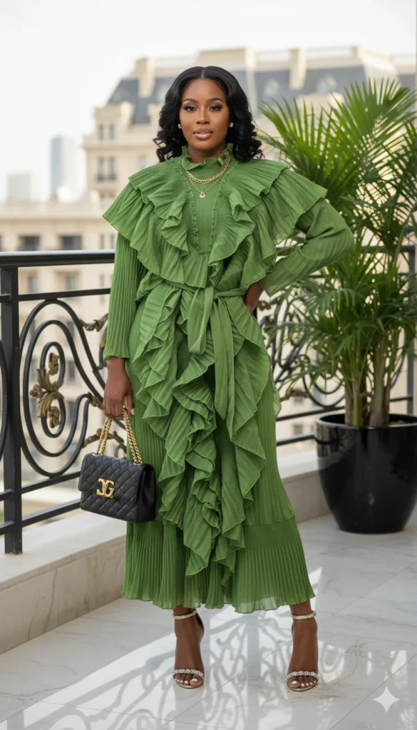 Elegant Green Bodycon Gown