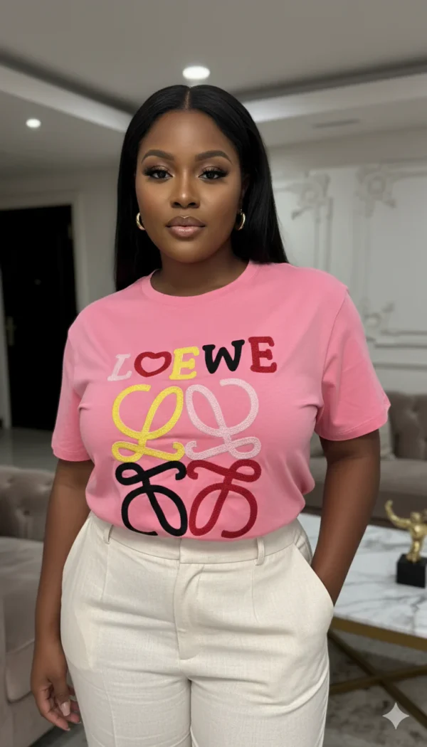 Loewe Graphic Statement Tee | PINK