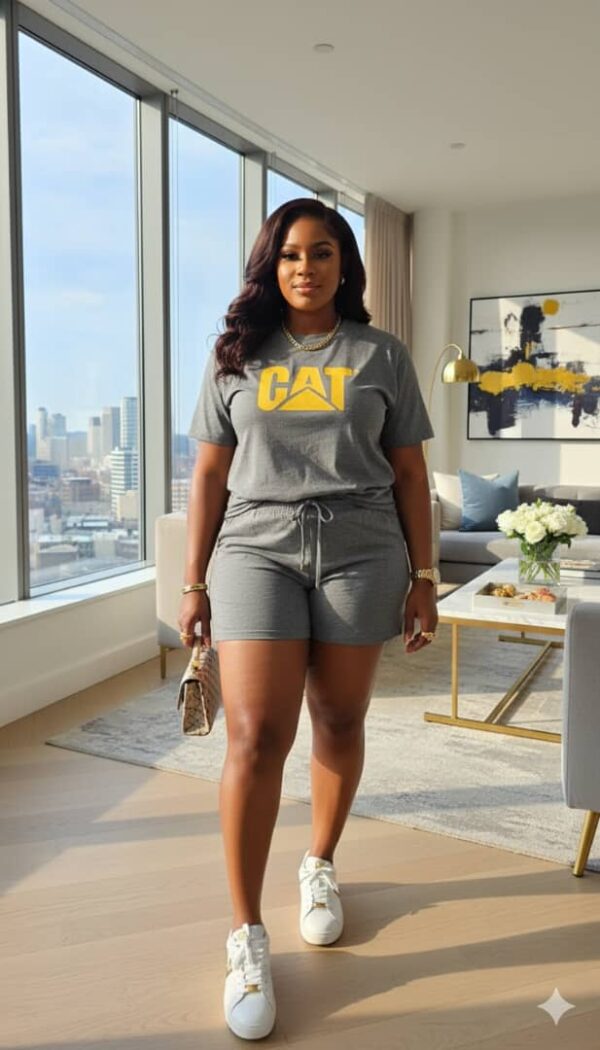 CAT Branded Two-Piece Short Set (Yellow Edition)